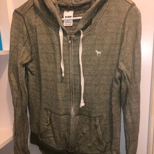 Victoria’s Secret full zip green hoodie